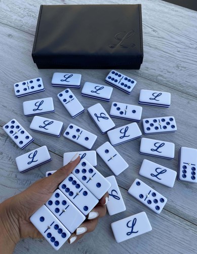 Tigres del Licey Jumbo Profi Acryl Domino Set mit Metall Spinner (UPDAT - Bild 7 von 18