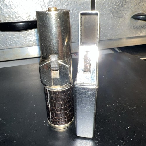 Vintage LOT (2) Nimrod Pipe Lighters - Executive W/leather Wrap & Commander!! - Picture 14 of 24