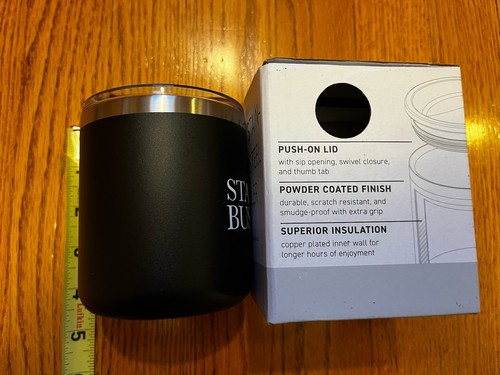 Stanford GSB Travel Coffee Tumbler BRAND NEW in Box Black Thermal 12oz MBA NIB - Picture 4 of 8