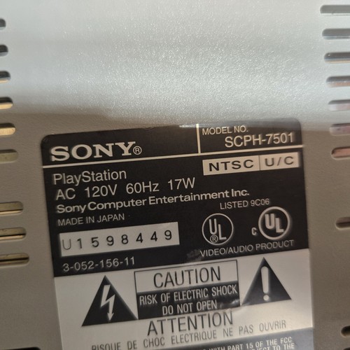 Console PS1 solo modello SCPH-7501 testata funzionante playstation 1 no controller - Foto 2 di 4
