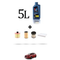 Hoffcar Set Service 4 Filter Und 5L ÖL FüR Opel Astra K 1.6 Cdti 110Kw Von 201