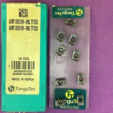 9pc  TaeguTec   AXMT 090316R-EML Carbide Milling Inserts TT7030🎯Machinist
