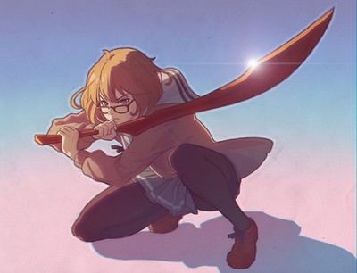 Anime Kyoukai No Kanata Kuriyama Mirai With 11x17 Poster