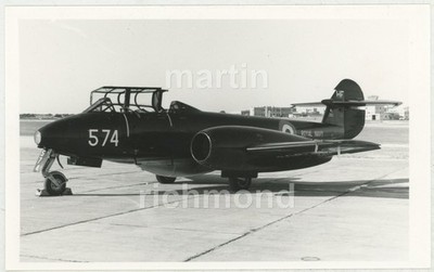 Gloster Meteor T7 WL353 750 Squadron Royal Navy Photo, HE910