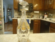 Baccarat Harcourt Empire Gold 8 3/8" Cordial Decanter with Stopper 1841