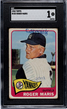 1965 Topps #155 Roger Maris SGC 1