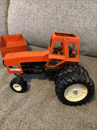 VINTAGE ORIGINAL ERTL 1/16 SCALE ALLIS CHALMERS 7080 FARM TOY TRACTOR - Picture 7 of 24