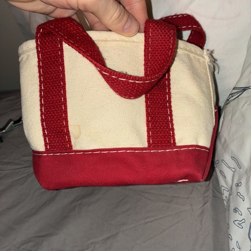 Vintage 80er LL Bean Boot und Tasche Mini mit speziellen Griffen evtl. Mustertasche - Bild 11 von 12