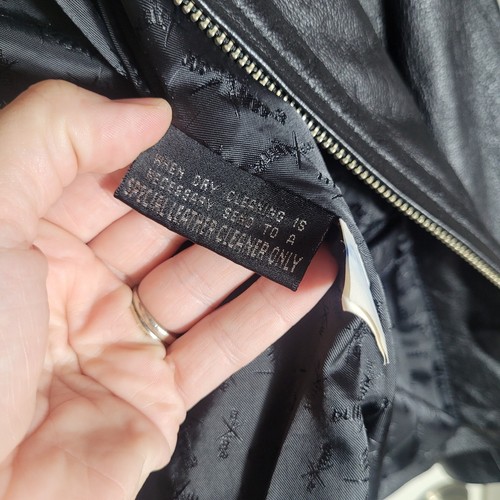 Chaqueta Wilsons Máxima de Cuero para Mujer Talla Pequeña S Negra Cremallera Completa Cuello Forrado - Imagen 12 de 15