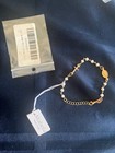 Miabella 18K Gold Over Sterling Silver Rosary Cross Freshwater Pearl Bracelet — photo 1