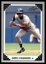 1991 Leaf Darryl Strawberry Los Angeles Dodgers #377