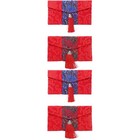  4 stücke Traditionelle chinesische bestickte rote Päckchen Neue Jahr Hochzeit