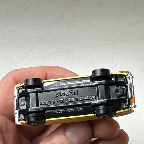 PLAYART DIECAST HONG KONG ROLLS ROYCE SILVER SHADOW, YELLOW Nice ORIGINAL - Picture 16 of 24