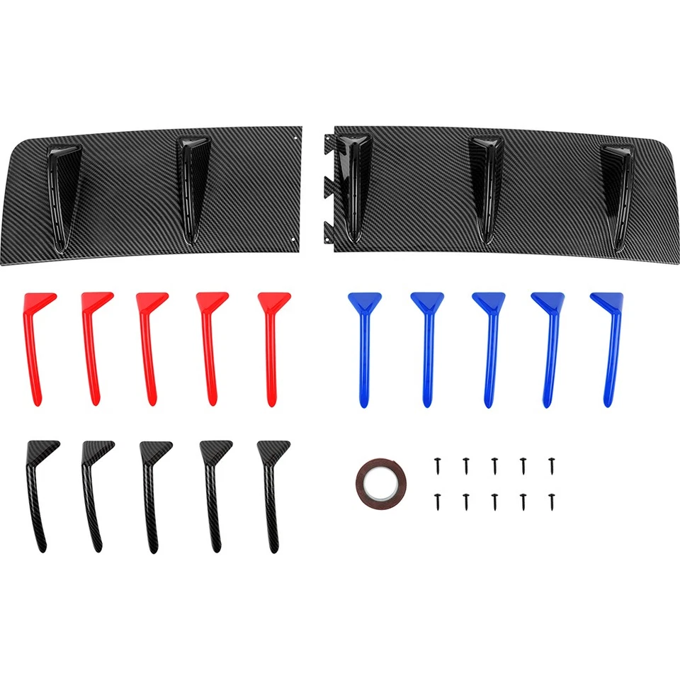 Difusor trasero de carbono parachoques alerón divisor de labios para Volkswagen Golf MK7 GTI Foto 4 de 4