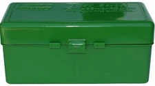 MTM Ammo Box 60 .22-250 To .308 Win Polypropylene Green Flip-Top - RM6010