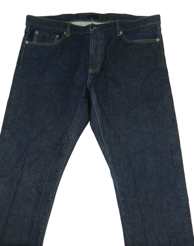 Men's Selvedge Jeans Uniqlo Slim Straight Mid Rise Tag 40x32 measured Size 38x28 - Picture 5 of 8