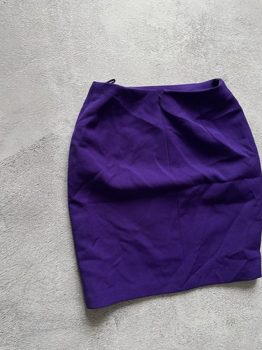 Vintage Skirt Gianni Versace Made in Italy 38 Purple Wool 90’s - Foto 2 di 6