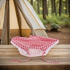 4 Pcs Picnic Basket Replacement Cloth Cover Insert Liners Fabric