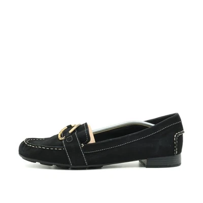 Anne Klein Damen Loafer EU 41 Iflex Schwarz Wildleder Niedrig Komfort - Bild 1 von 4