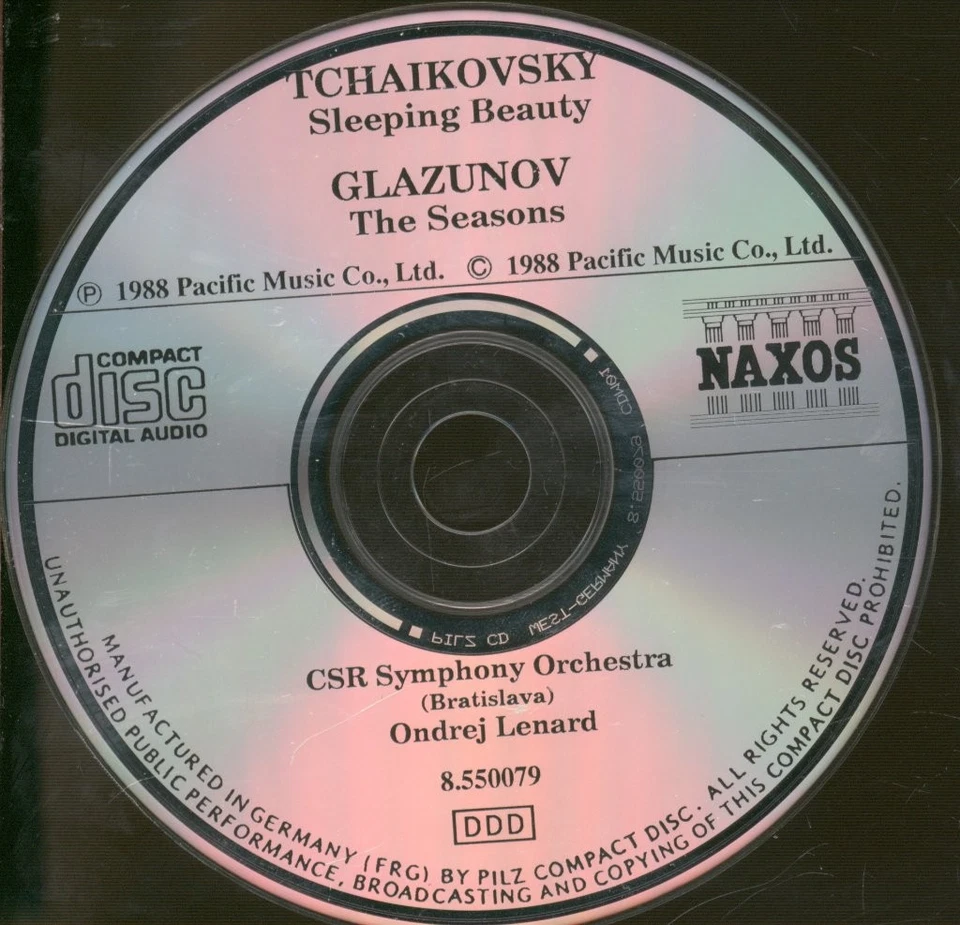 8550079 Csr Symphony Orchestra • Ondrej Lenard Tchaikovsky / Glazunov - Sleeping - Image 3 of 3