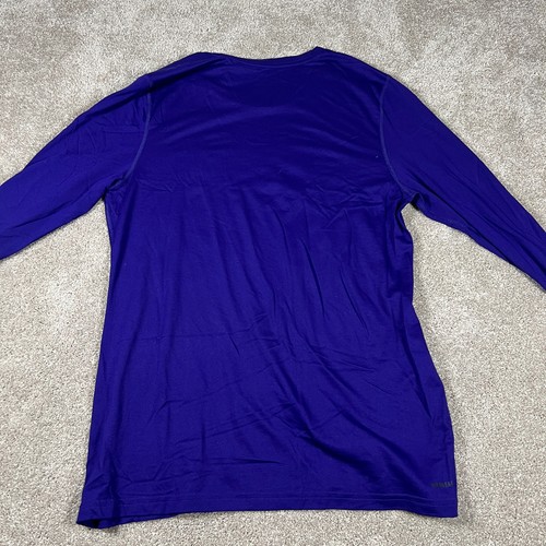 Adidas Mens Size Large L/G Blue Washington Huskies Long Sleeve T Shirt NCAA NWT - Picture 2 of 10