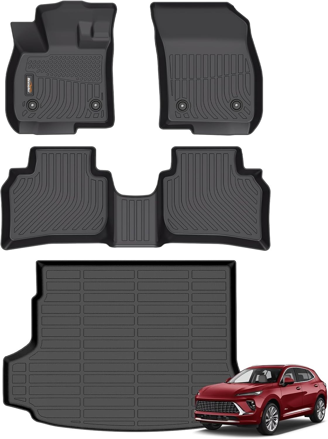Floor Mats & Cargo Liner Set for Buick Envision 2021-2026, 2 Rows with Cargo