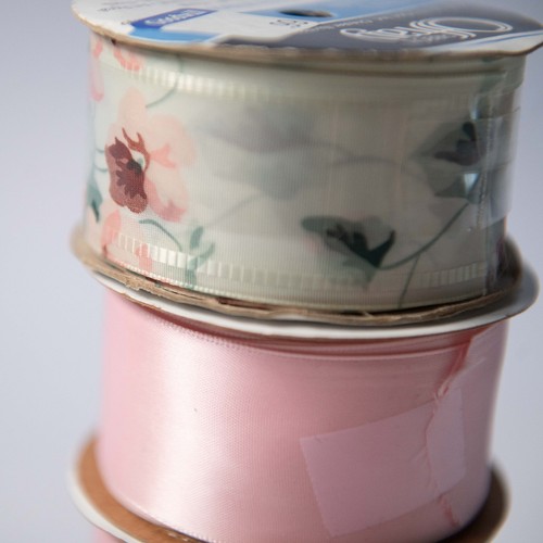 Assorted Mixed Lot of Pastel Ribbon Partial Rolls Vintage & Modern Spring Easter - Picture 7 of 9