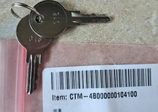 Custom America Round Head 016 Key Pair for APEX & APEX Pro Cash Drawer Registers