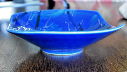 Alvino Bagni Raymor Rimini Blau Lava Glasur Tisch Aschenbecher Italy R213 Schmuckschale - Bild 15 von 16