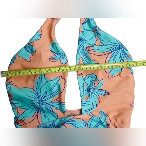 Cupshe geblümte Blumen Wickelausschnitt Einteiler Badeanzug LARGE Hawaii Strand Neu mit Etikett - Bild 6 von 11