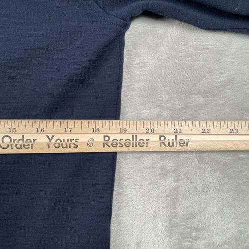 Kuhl Sweater Women's Large Blue 100% Merino Wool Quarter Zip Pullover Outdoor - Picture 12 of 12