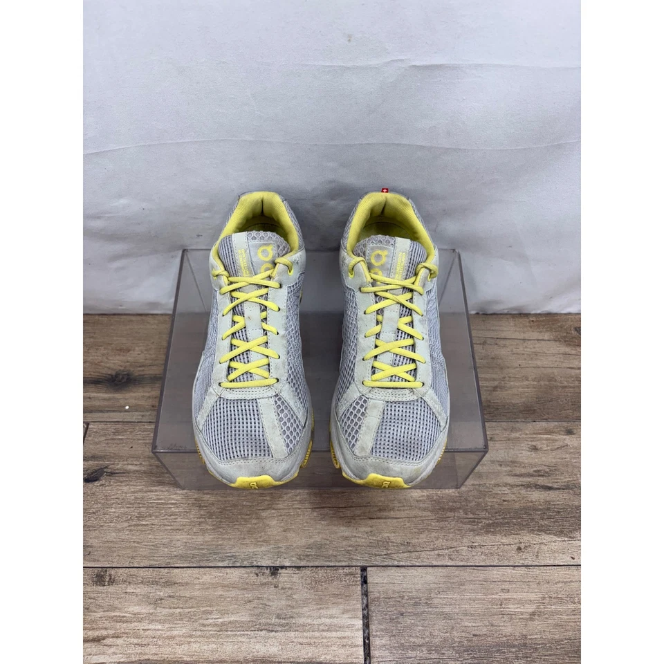 Zapatillas Tenis On Running CloudTec Para Mujer US W8 Gris Amarillo Ligeras Foto 3 de 4