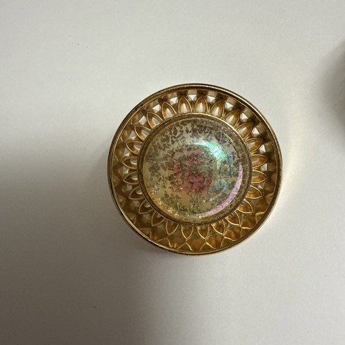 1 Knopf, Knöpfe, GOLD, Glamour, Glitzer, Kunststoff, 25mm - Bild 2 von 4