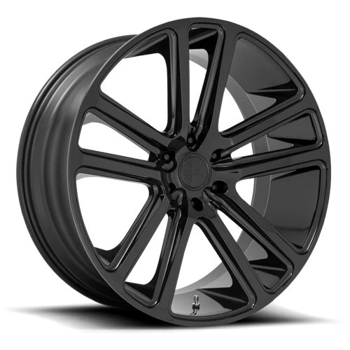 (Set of 4) Dub S256 Flex 24x10 5x115 +20mm Gloss Black Wheels Rims 24" Inch - Image 3 of 4