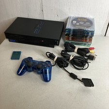 SONY PlayStation 2 Fat Black PS2 Bundle SCPH-39001 20 Games Unreal Avatar FFXII