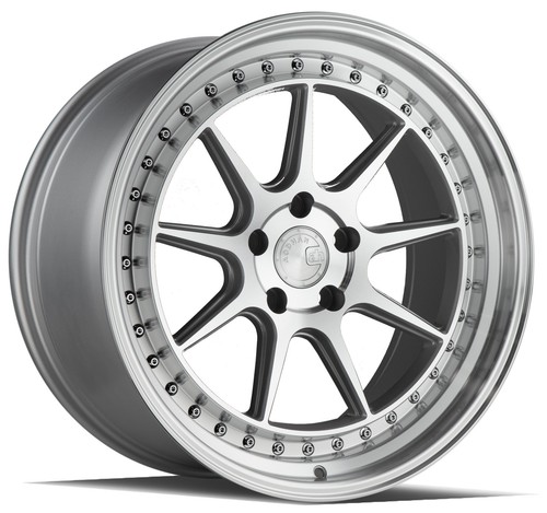 4-New 19" Aodhan DS-X DSX Wheels 19x8.5/19x9.5 5x114.3 35/30 Silver Machined Sta - Bild 2 von 3