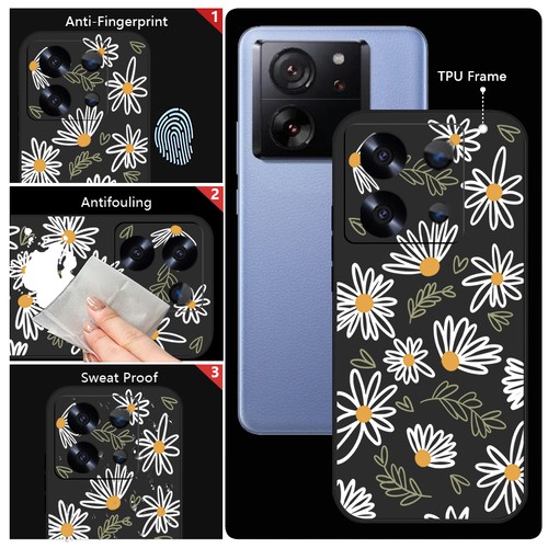 Etui en Silicone Fleuri Pour Xiaomi 13C 14T 13T Redmi Note 14 13 12 11 Pro Cover - Afbeelding 3 van 22