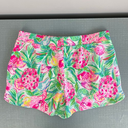 Lilly Pulitzer Girls Midea Shorts Resort White Pear Necessities XL 12-14 NWOT - Picture 6 of 9