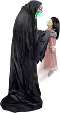Sucker Demon Reaper Child Motion-Activated Talking Halloween Animatronic Creepy