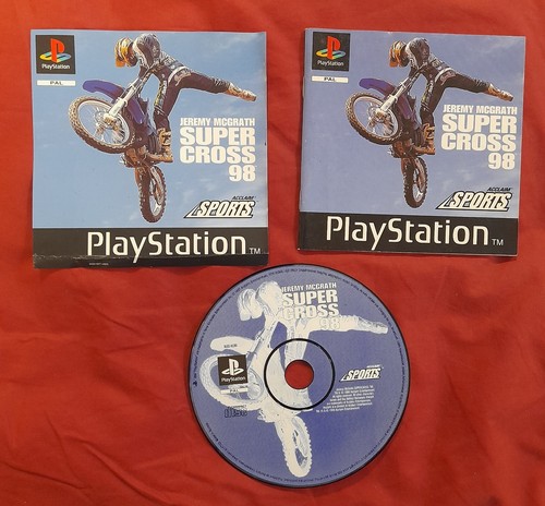 Sony PlayStation (PS1) Games Bundle Super Cross, Cricket, Gran Turismo NO CASES - Picture 2 of 7