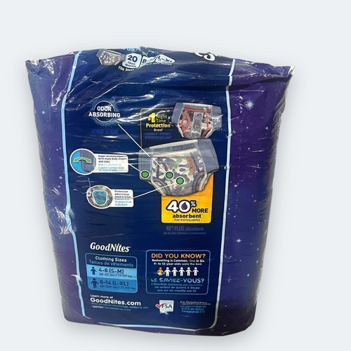 Pantalones GoodNites para dormir niños L-XL (8-14) 20 unidades camuflaje sellado 2015 - Imagen 2 de 5
