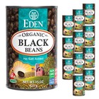 Organic Black Beans, 15 oz Can (12-Pack Case), No Salt Added, Non-Gmo, U.S Gr.