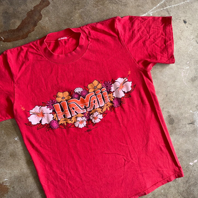 1974 VINTAGE 70s CRAZY SHIRTS HAWAII SOUVENIR T-SHIRT ADULT SZ M