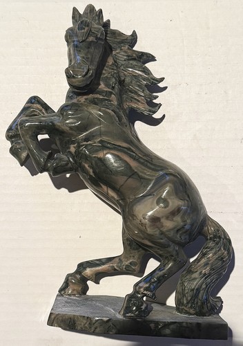 Geschnitzte Marmor Pferd Statue Skulptur - Bild 1 von 4