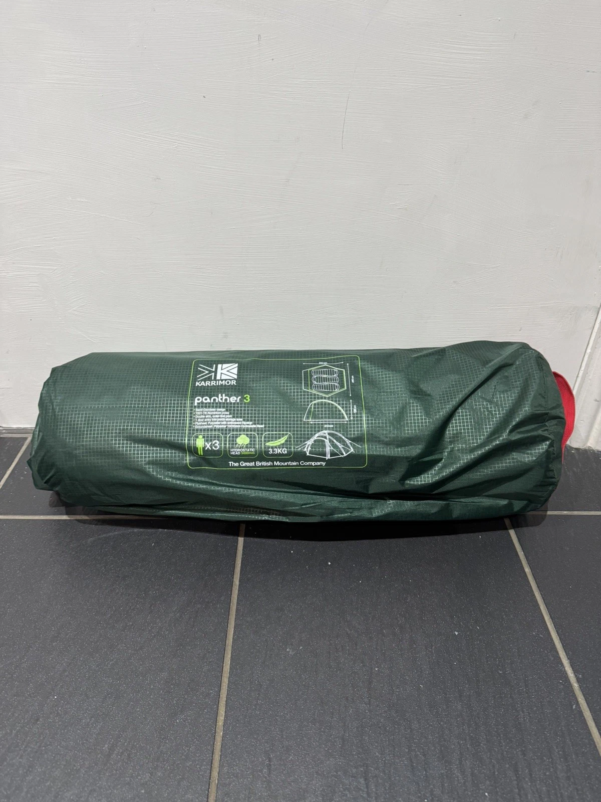 RRP £219 Karrimor Panther 3 Person Green Tent - Hiking/Festival - Brand New
Opens in a new window or