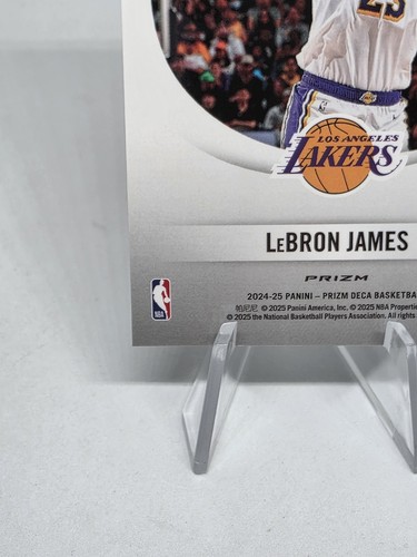 Panini Prizm Deca 2024-25 - Downtown Bound Silver Prizm #17 LeBron James SSP - Imagen 14 de 17