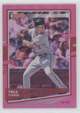 2020 Panini Donruss Photo Variation Holo Pink Trea Turner (Batting) #108 0j6