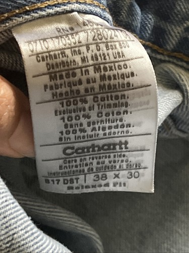 Carhartt Jeans Men’s 38x30 Rn 14806 - Picture 6 of 11