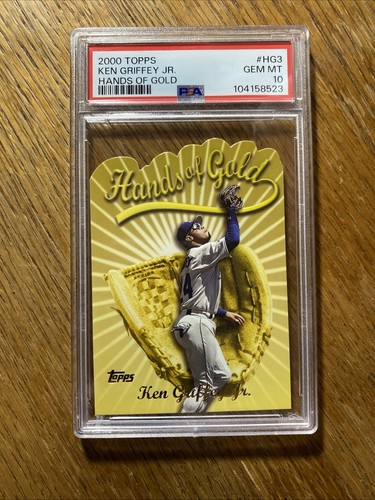 KEN GRIFFEY JR. 2000 TOPPS HANDS OF GOLD DIE CUT MARINERS PSA 10 - Bild 8 von 17