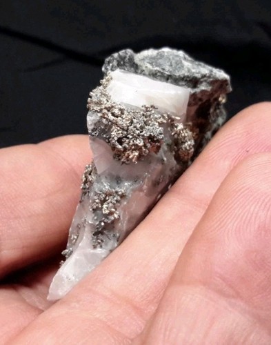 47mm NATURAL SILVER CRYSTALS in CALCITE from Morocco. - Bild 8 von 10